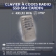 Clavier à codes radio SSB-504 Cardin