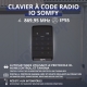 Somfy radio code keypad