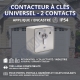 Universal key switch - 2 contacts