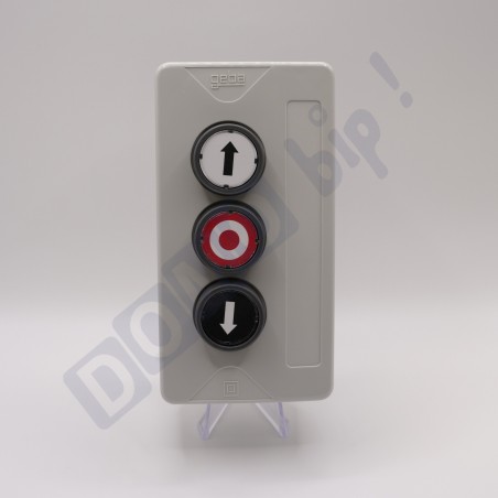 Bouton poussoir GEBA KDT-3V V2 IP65 – Commande filaire 3 boutons